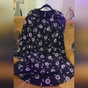 River Island Black and White Floral Mini Dress